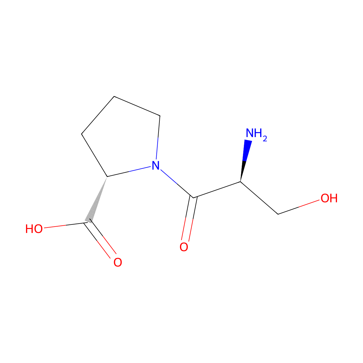 Seryl-proline molecular structure, CAS 23827-93-2