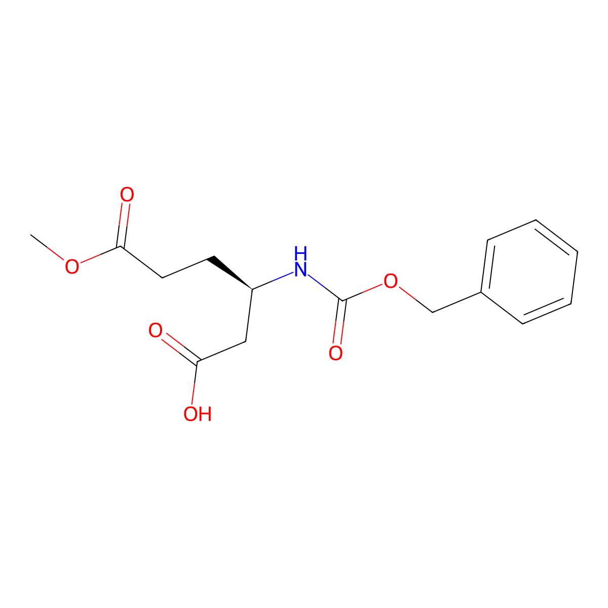 (3R)-3-{[(benzyloxy)carbonyl]amino}-6-methoxy-6-oxohexanoic acid molecular structure, CAS 2382705-03-3