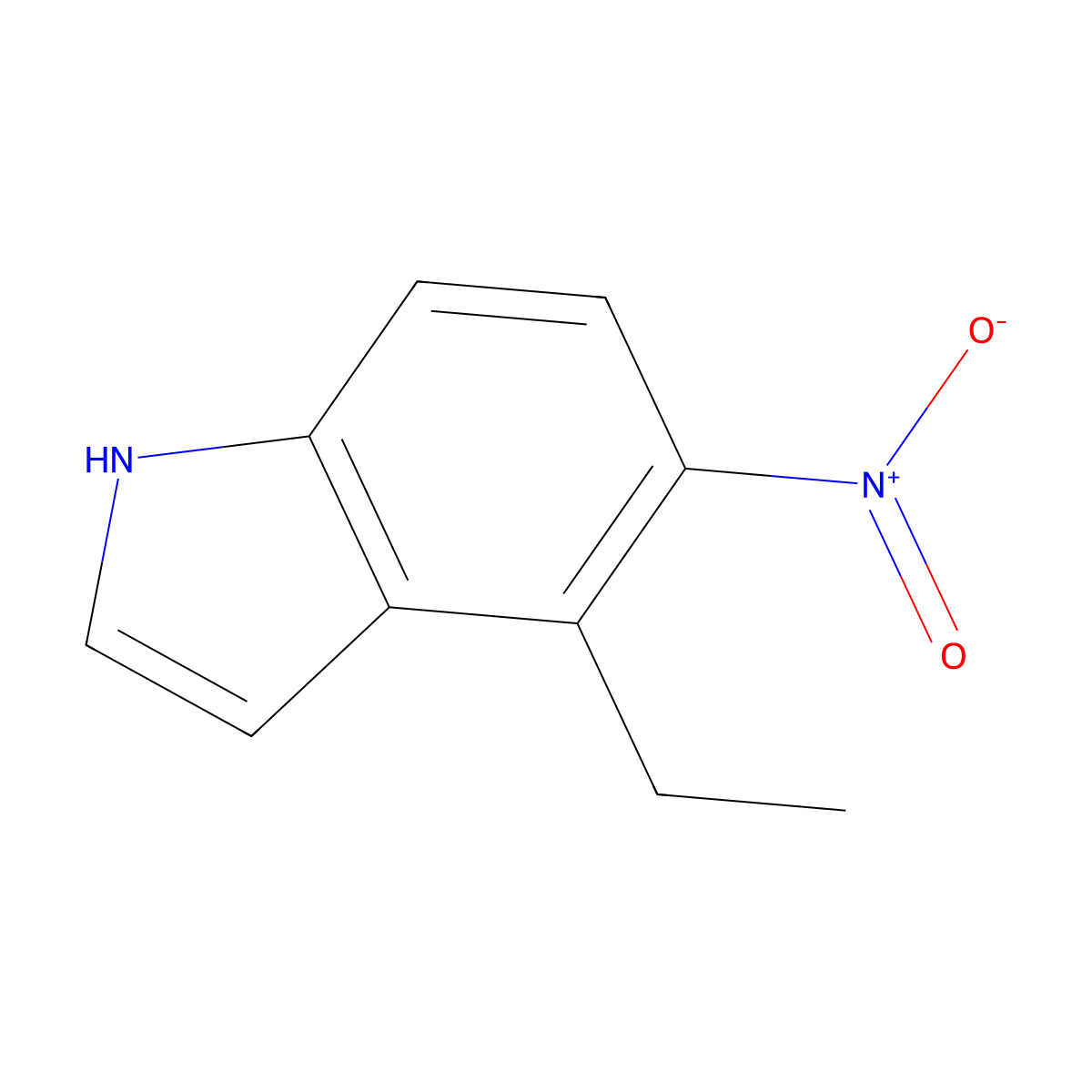 4-Ethyl-5-nitro-1H-indole molecular structure, CAS 2382940-13-6