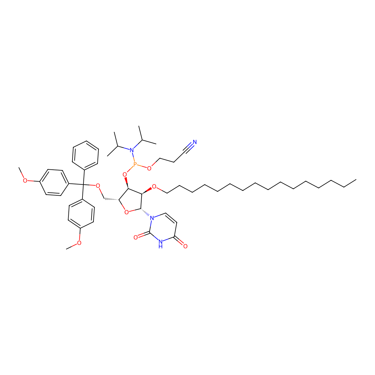 2'-O-Hexadecyl-U-CE-Phosphoramidite molecular structure, CAS 2382942-83-6