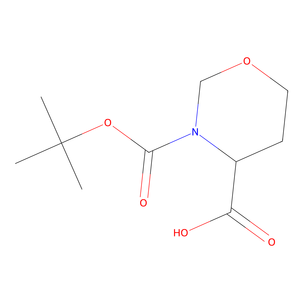 3-[(Tert-butoxy)carbonyl]-1,3-oxazinane-4-carboxylic acid molecular structure, CAS 2382964-96-5
