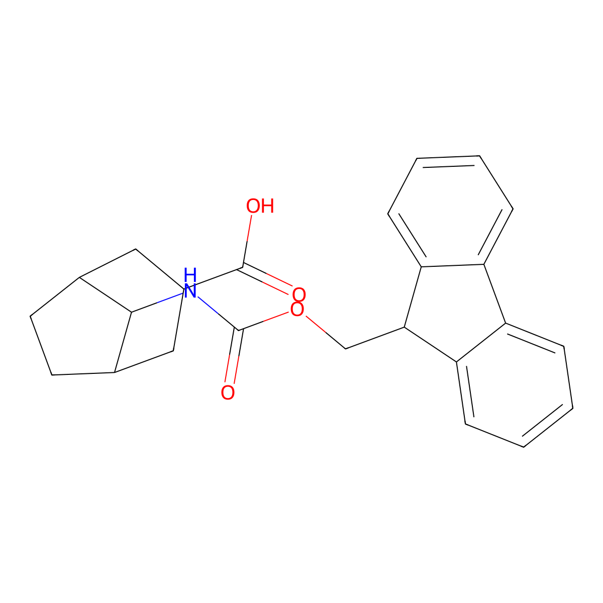 8-({[(9H-fluoren-9-yl)methoxy]carbonyl}amino)bicyclo[3.2.1]octane-3-carboxylic acid molecular structure, CAS 2382989-02-6