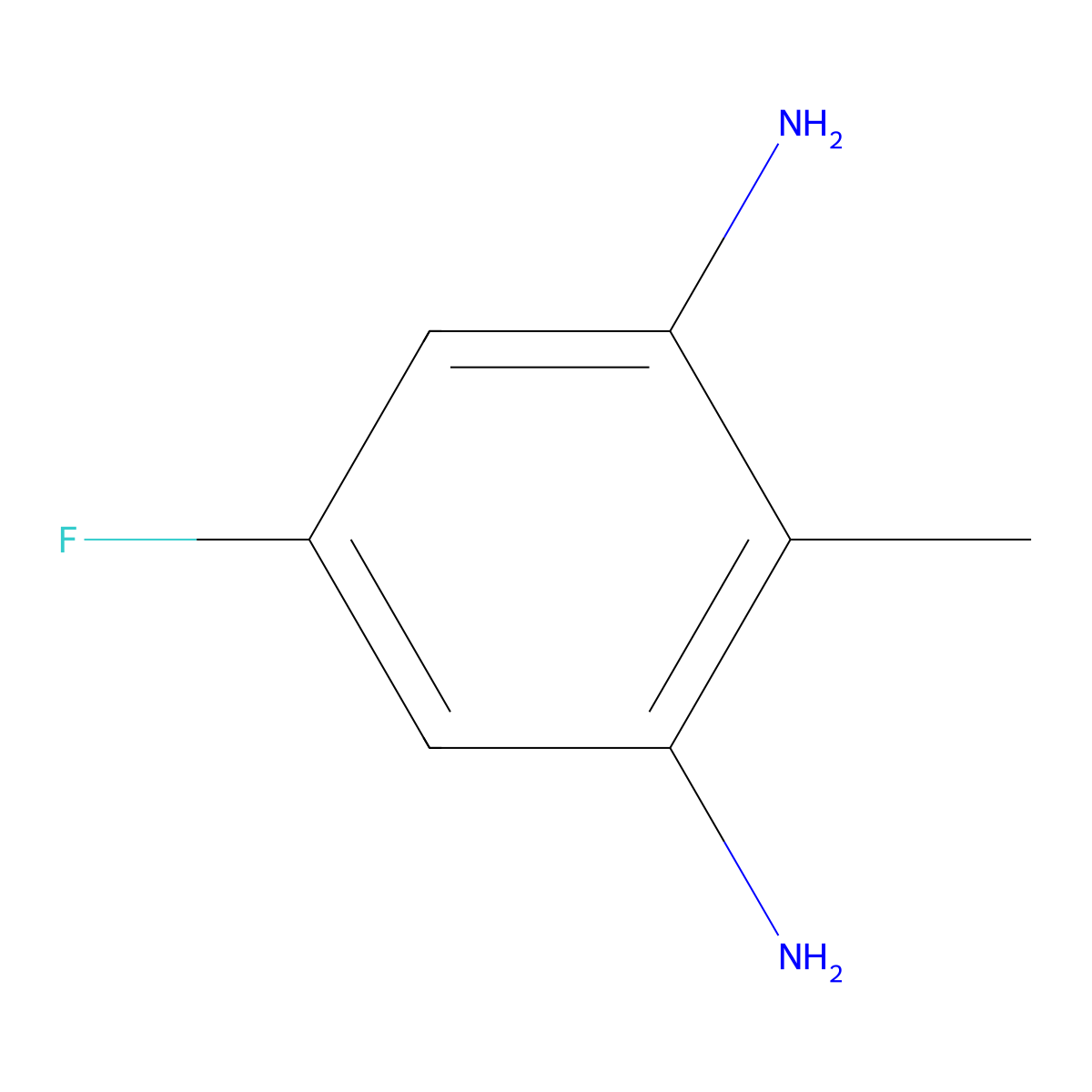 5-Fluoro-2-methylbenzene-1,3-diamine molecular structure, CAS 2382996-87-2