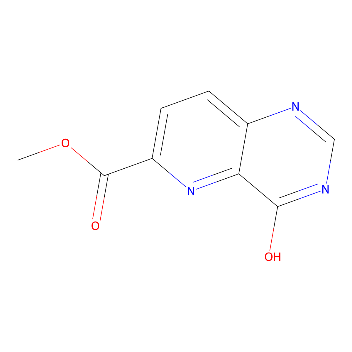 methyl 4-oxo-3H,4H-pyrido[3,2-d]pyrimidine-6-carboxylate molecular structure, CAS 2383007-42-7
