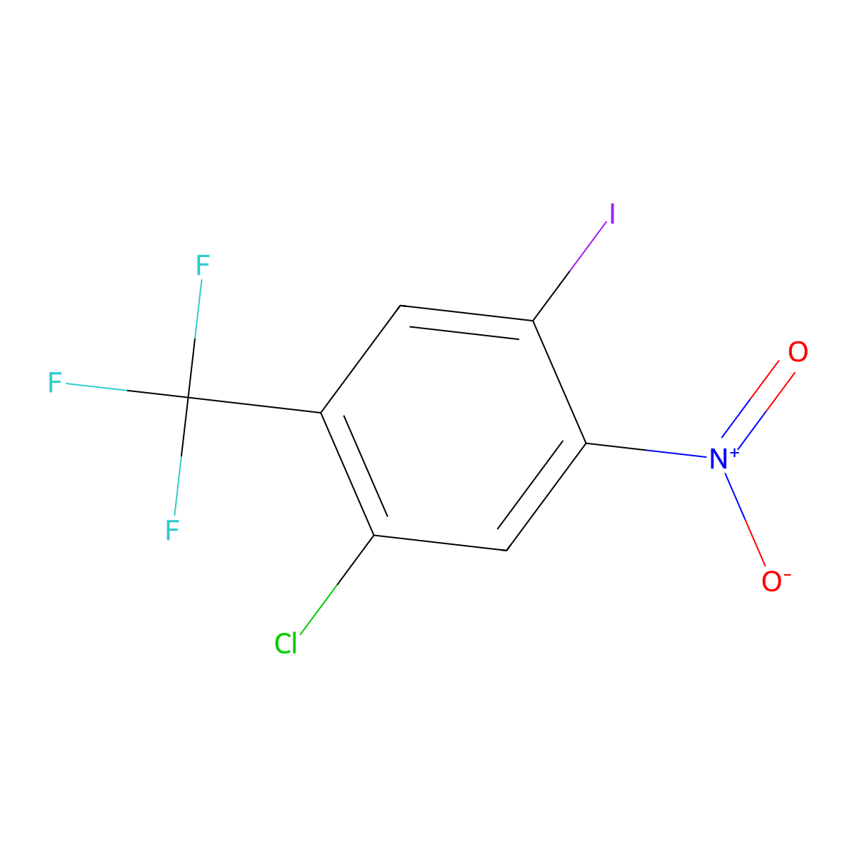 1-Chloro-4-iodo-5-nitro-2-(trifluoromethyl)benzene molecular structure, CAS 2383042-48-4