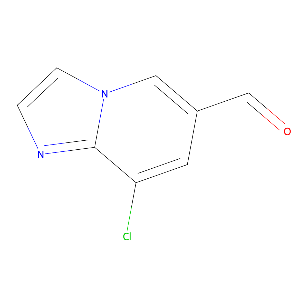 8-Chloro-imidazo[1,2-a]pyridine-6-carbaldehyde molecular structure, CAS 2383060-08-8