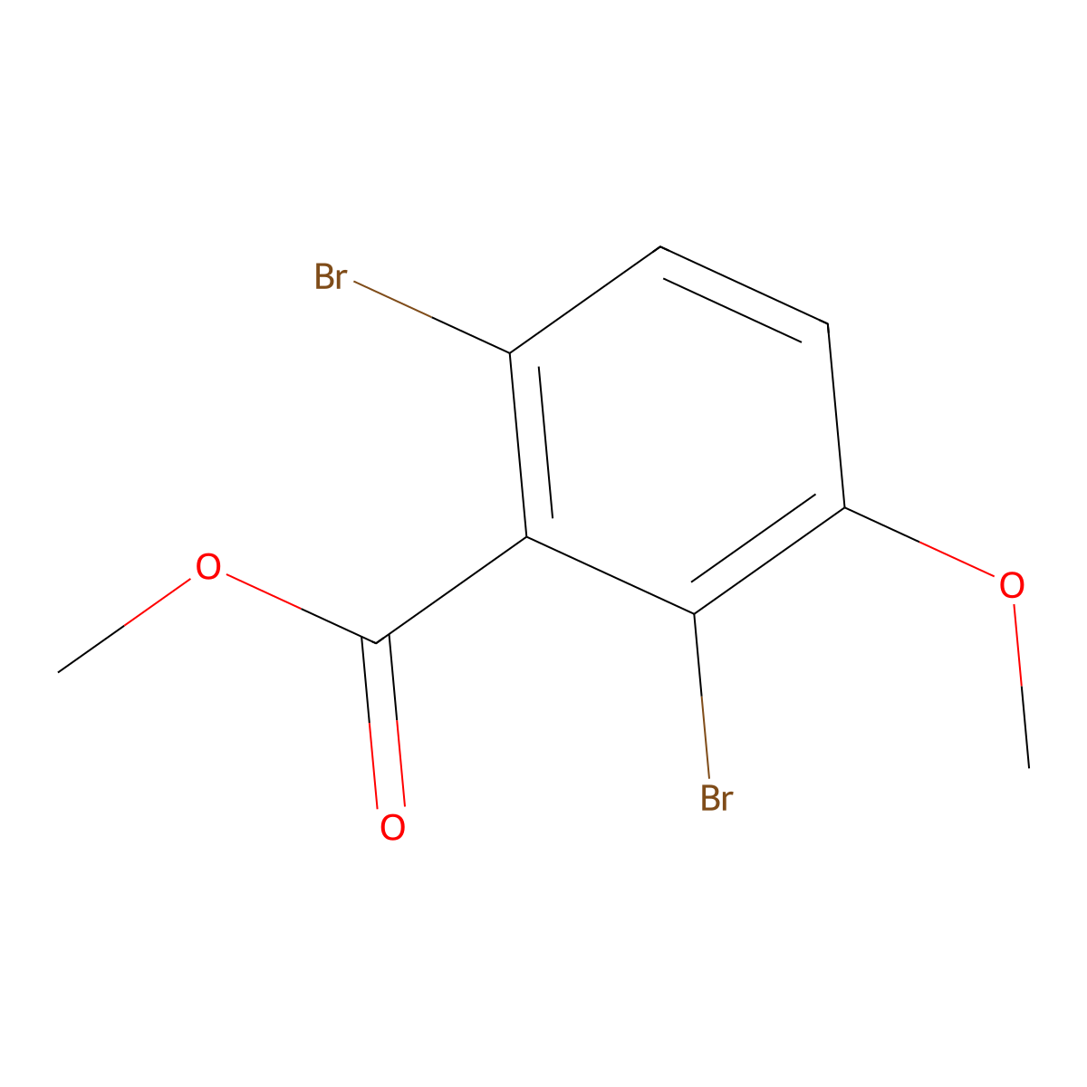 Methyl 2,6-dibromo-3-methoxybenzoate molecular structure, CAS 2383066-83-7
