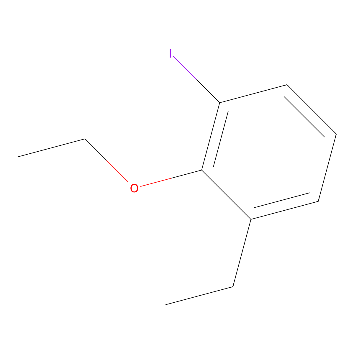 2-Ethoxy-1-ethyl-3-iodobenzene molecular structure, CAS 2383076-91-1