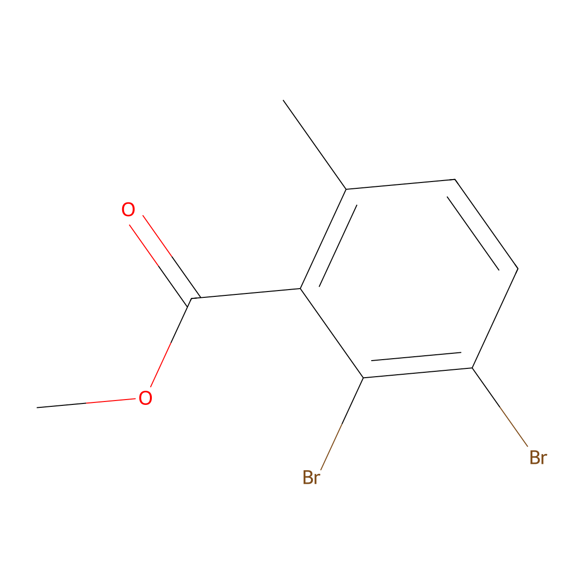Methyl 2,3-dibromo-6-methylbenzoate molecular structure, CAS 2383186-54-5