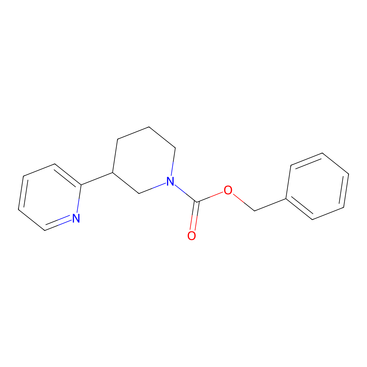 Benzyl 3-(pyridin-2-YL)piperidine-1-carboxylate molecular structure, CAS 2383190-33-6