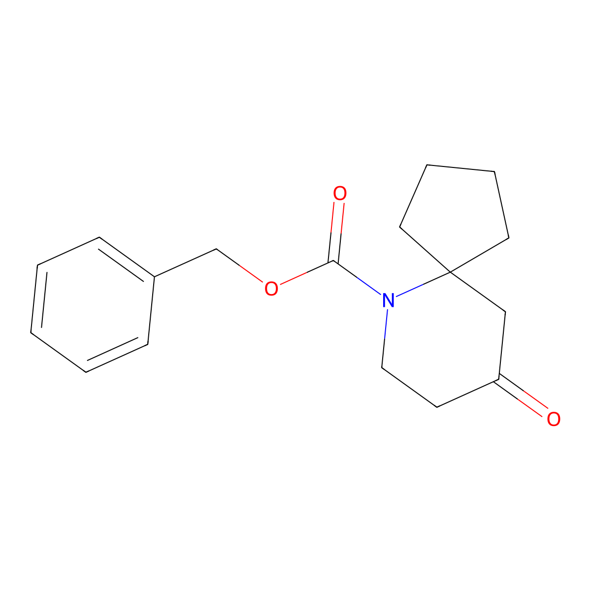 9-Oxo-6-aza-spiro[4.5]decane-6-carboxylic acid benzyl ester molecular structure, CAS 2383245-61-0