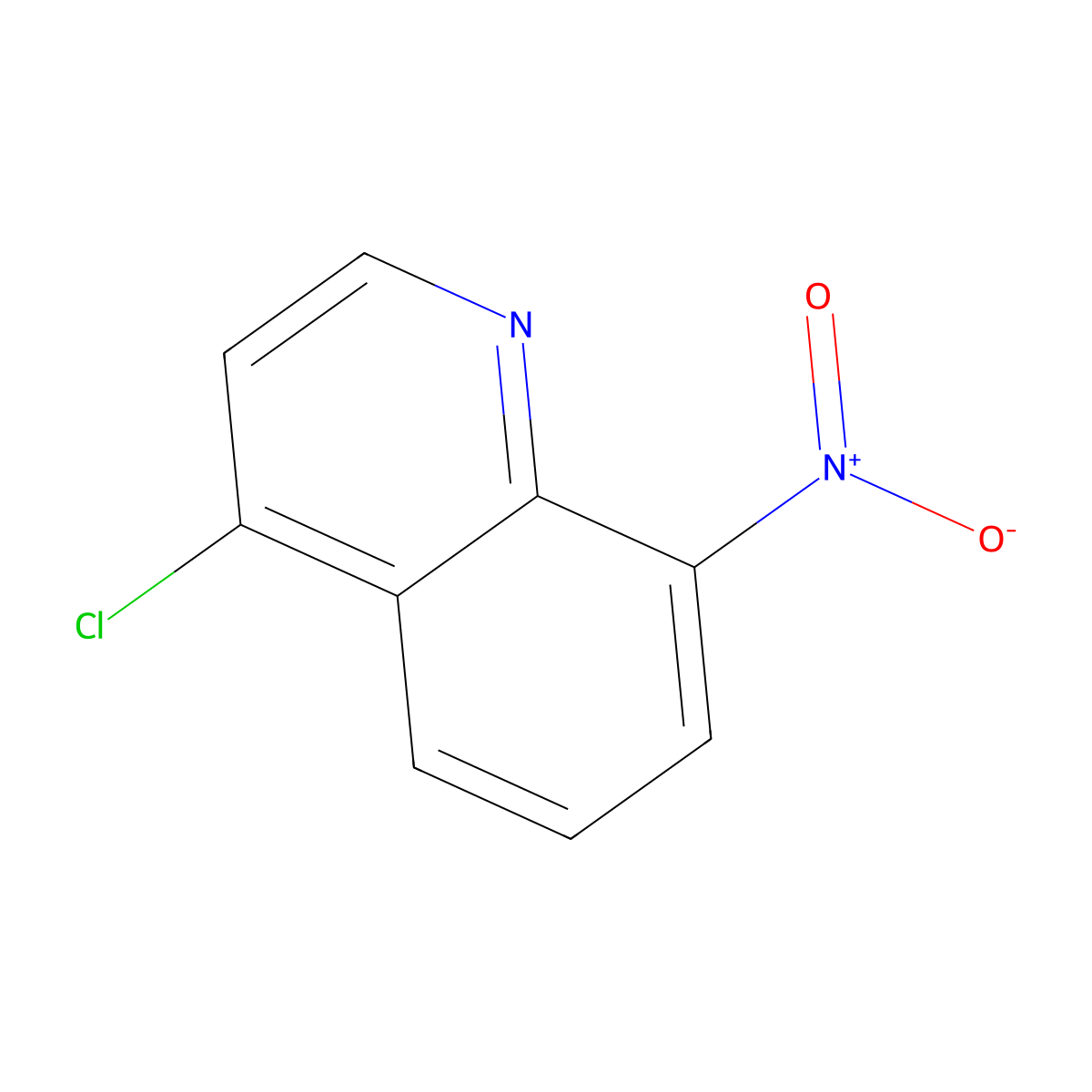 4-Chloro-8-nitroquinoline molecular structure, CAS 23833-99-0