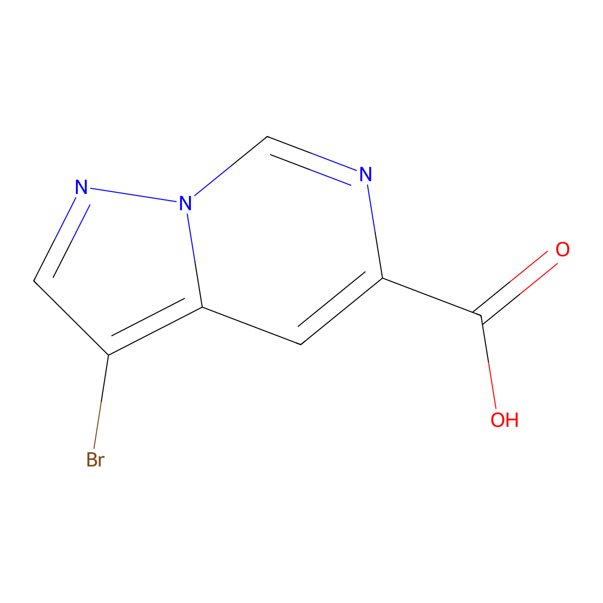 3-Bromopyrazolo[1,5-c]pyrimidine-5-carboxylic acid molecular structure, CAS 2383351-78-6