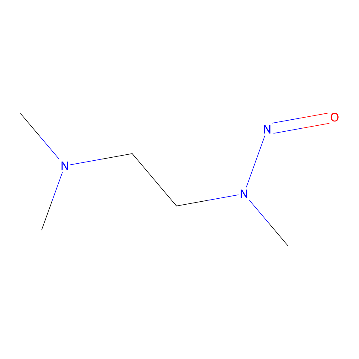 N1,N1,N2-Trimethyl-N2-nitroso-1,2-ethanediamine molecular structure, CAS 23834-30-2
