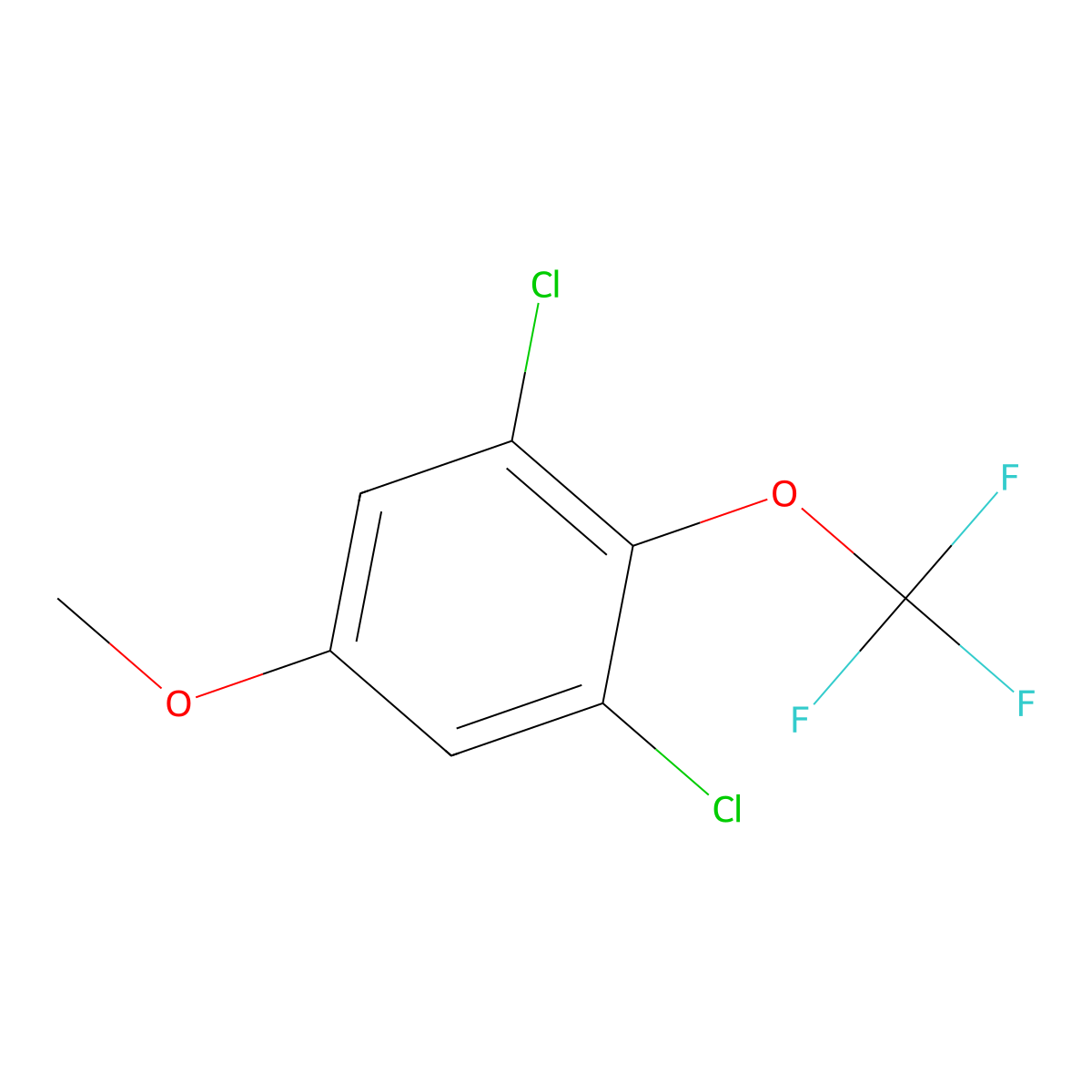 1,3-Dichloro-5-methoxy-2-(trifluoromethoxy)benzene molecular structure, CAS 2383438-76-2