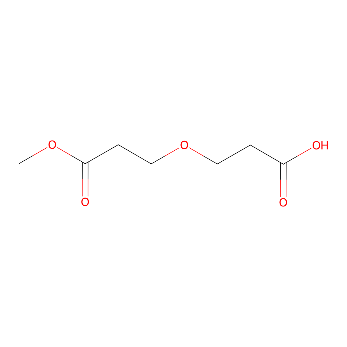 3-(3-Methoxy-3-oxopropoxy)propanoic acid molecular structure, CAS 2383444-31-1