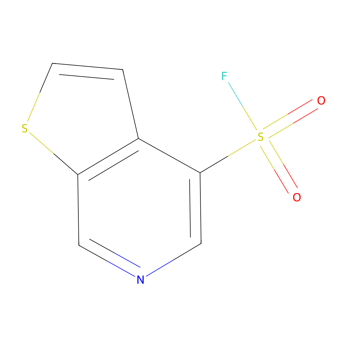 Thieno[2,3-c]pyridine-4-sulfonyl fluoride molecular structure, CAS 2383508-23-2