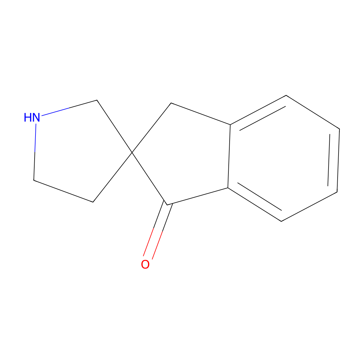 1,3-Dihydrospiro[indene-2,3'-pyrrolidin]-3-one molecular structure, CAS 2383527-69-1