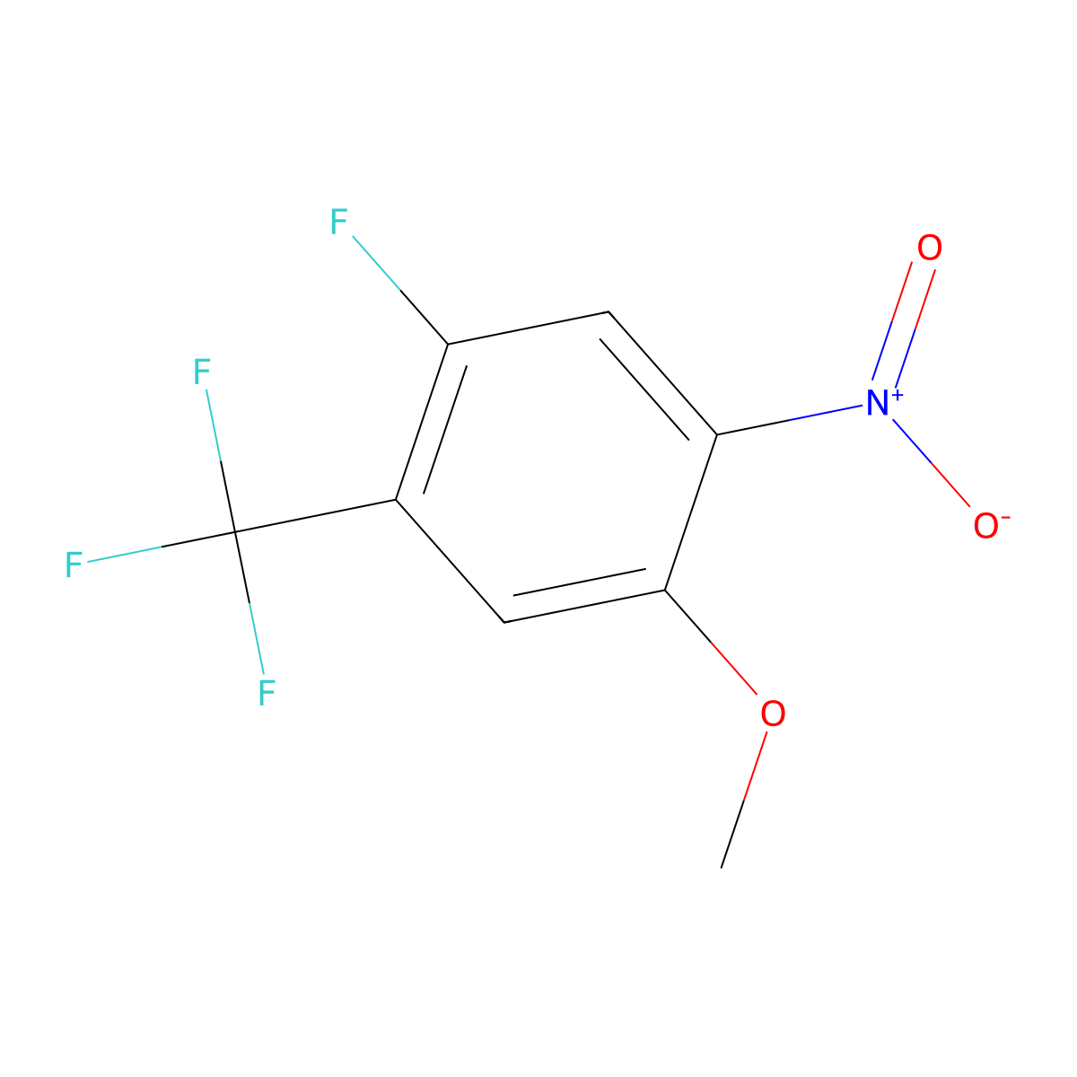 1-Fluoro-4-methoxy-5-nitro-2-(trifluoromethyl)benzene molecular structure, CAS 2383531-02-8
