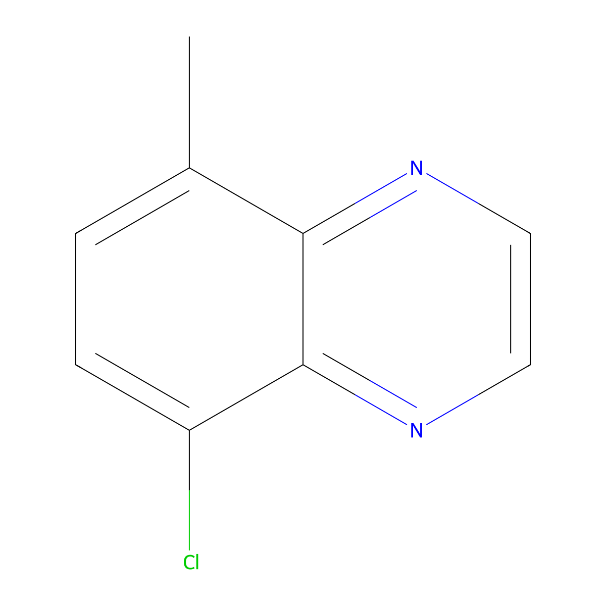 5-Chloro-8-methylquinoxaline molecular structure, CAS 2383557-80-8