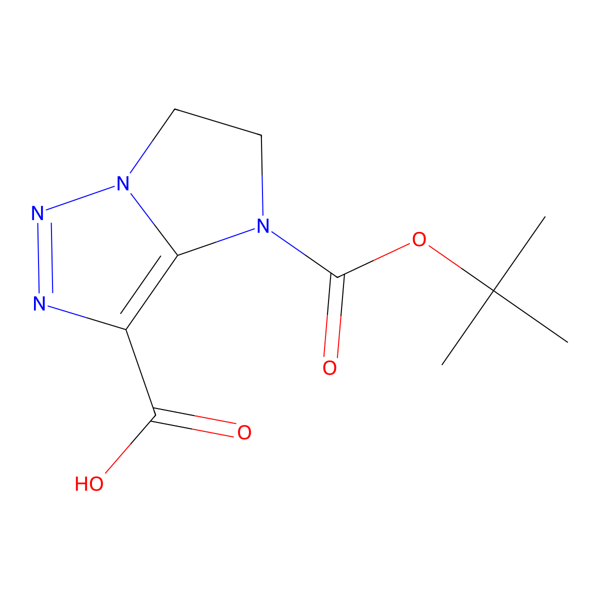 4-(tert-Butoxycarbonyl)-5,6-dihydro-4H-imidazo[1,2-c][1,2,3]triazole-3-carboxylic acid molecular structure, CAS 2383574-64-7
