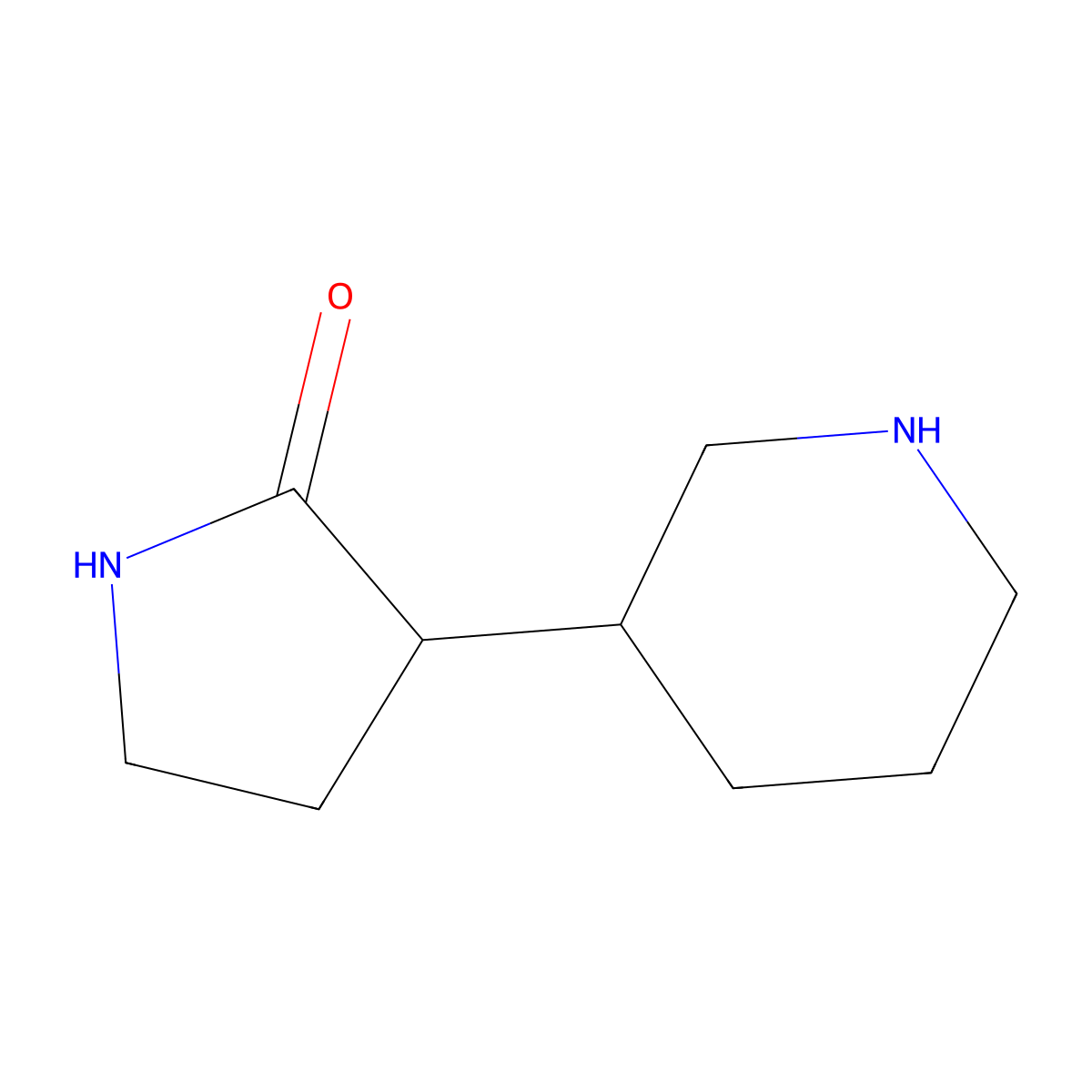 3-(Piperidin-3-yl)pyrrolidin-2-one molecular structure, CAS 2383589-83-9