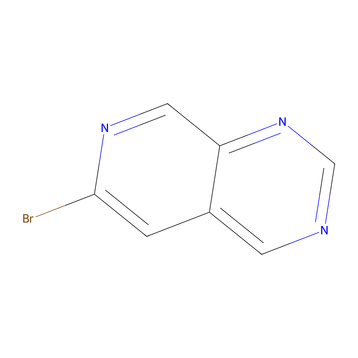 6-Bromopyrido[3,4-d]pyrimidine molecular structure, CAS 2383600-87-9
