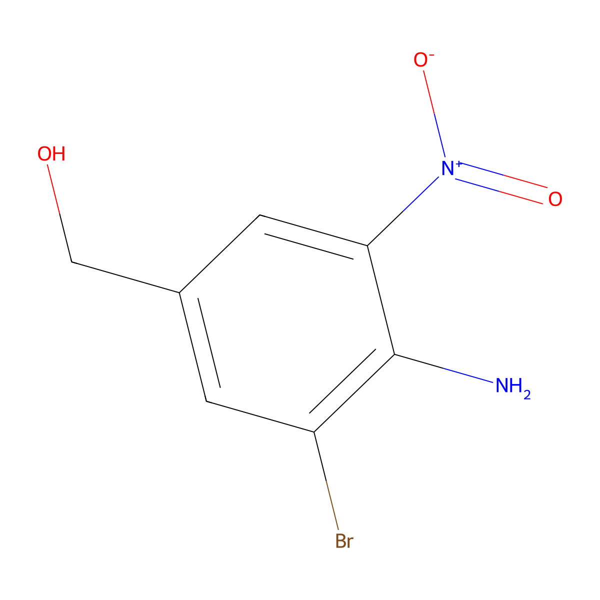 (4-Amino-3-bromo-5-nitrophenyl)methanol molecular structure, CAS 2383607-44-9