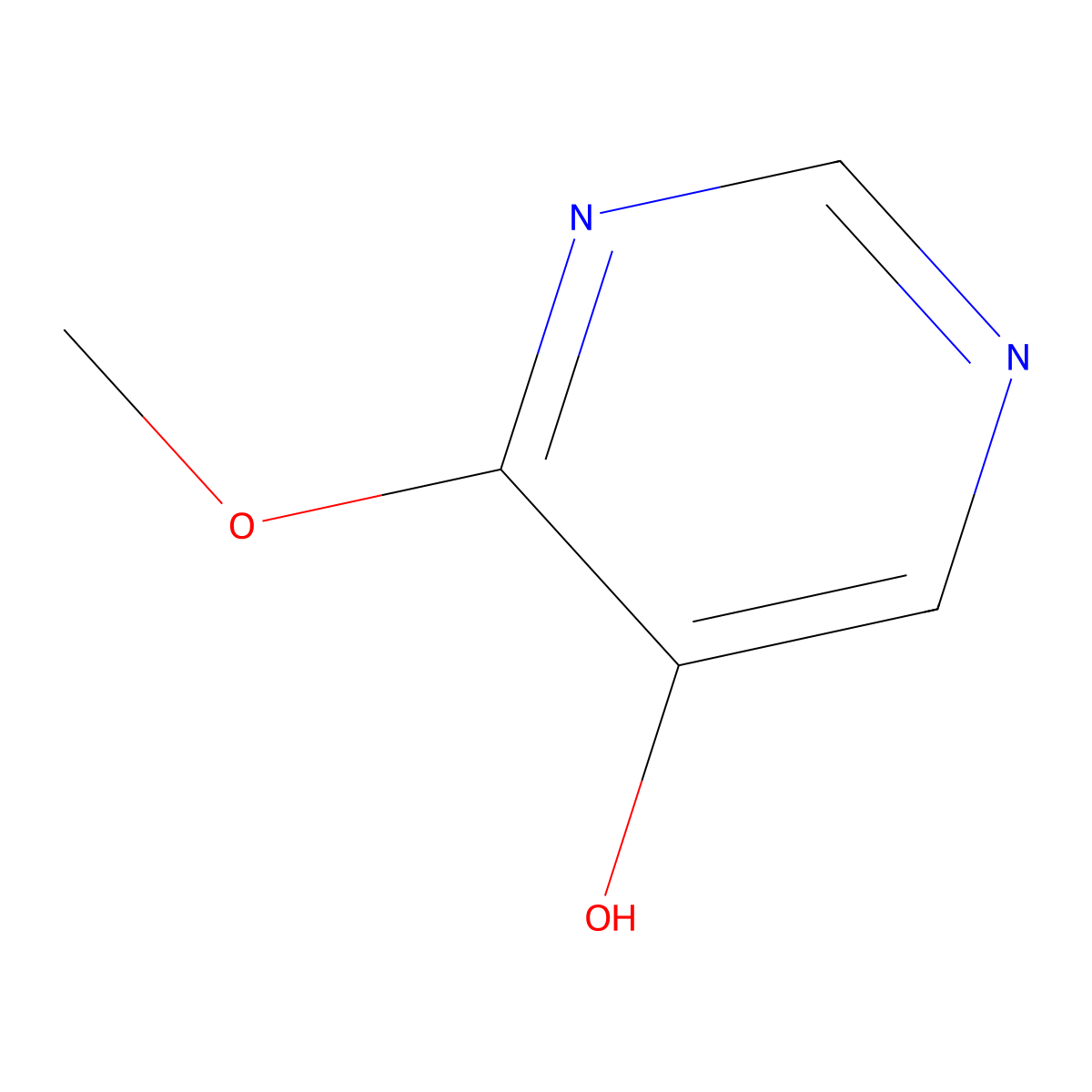 4-Methoxypyrimidin-5-ol molecular structure, CAS 2383609-53-6