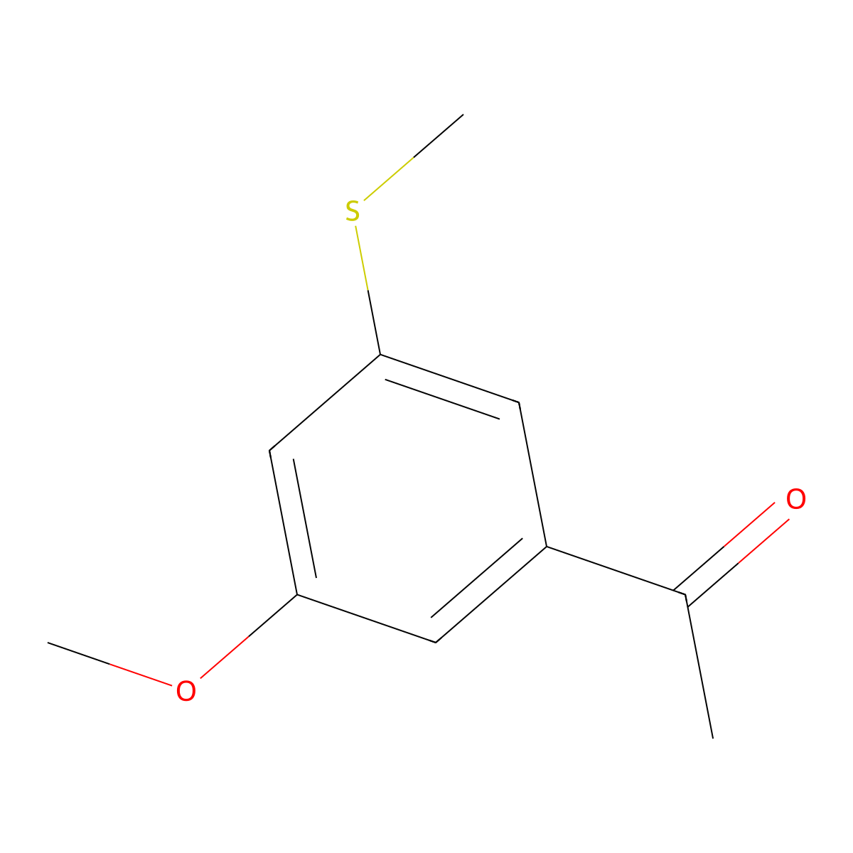 1-(3-Methoxy-5-(methylthio)phenyl)ethanone molecular structure, CAS 2383617-76-1