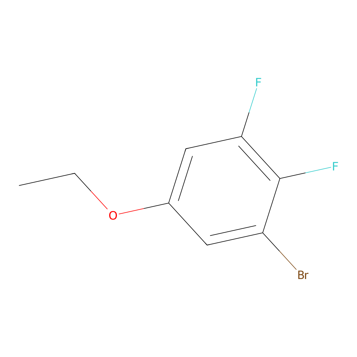 1-Bromo-5-ethoxy-2,3-difluorobenzene molecular structure, CAS 2383652-30-8