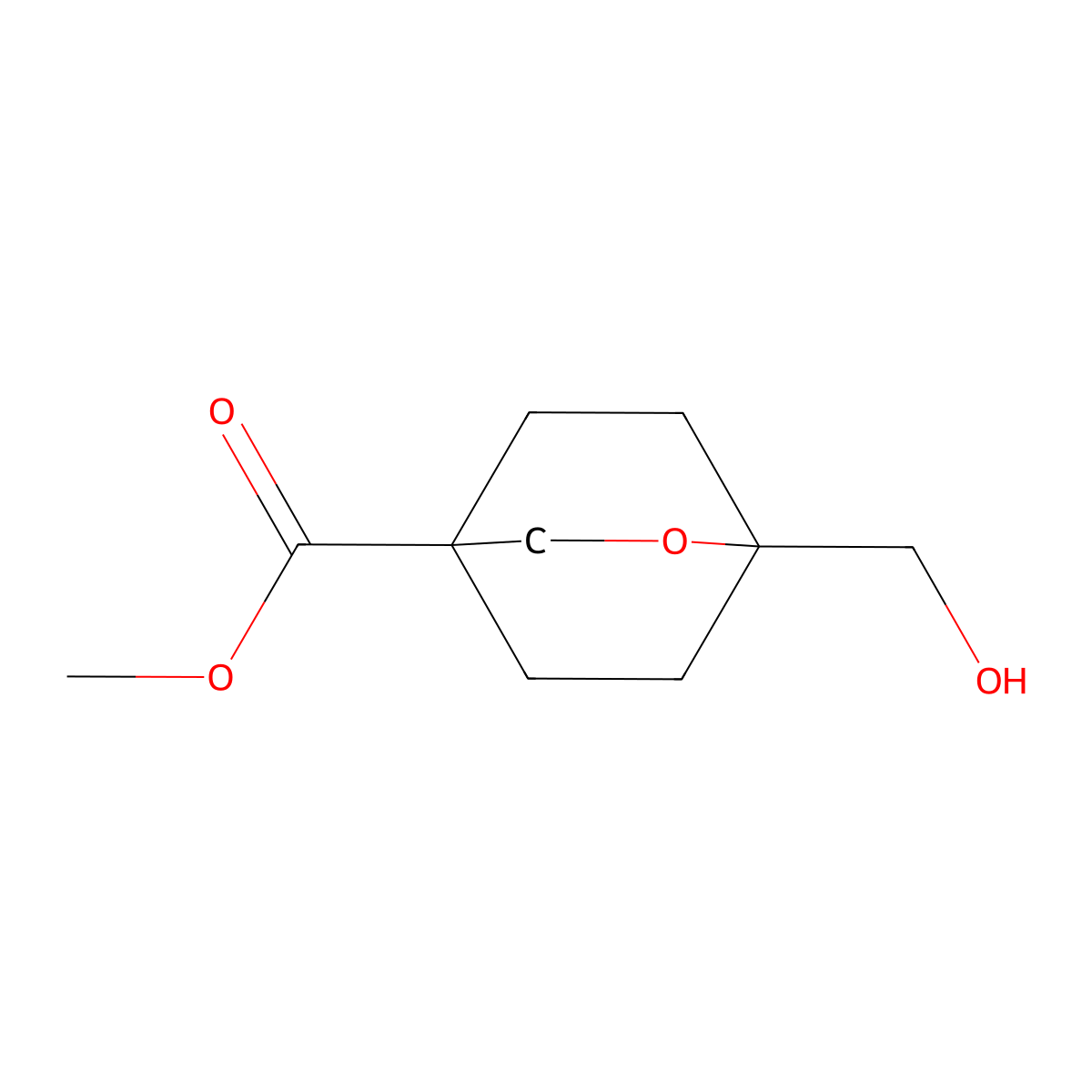 Methyl 1-(hydroxymethyl)-2-oxabicyclo[2.2.2]octane-4-carboxylate molecular structure, CAS 2383677-53-8