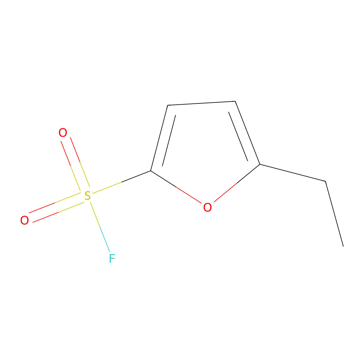 5-Ethylfuran-2-sulfonyl fluoride molecular structure, CAS 2383695-65-4