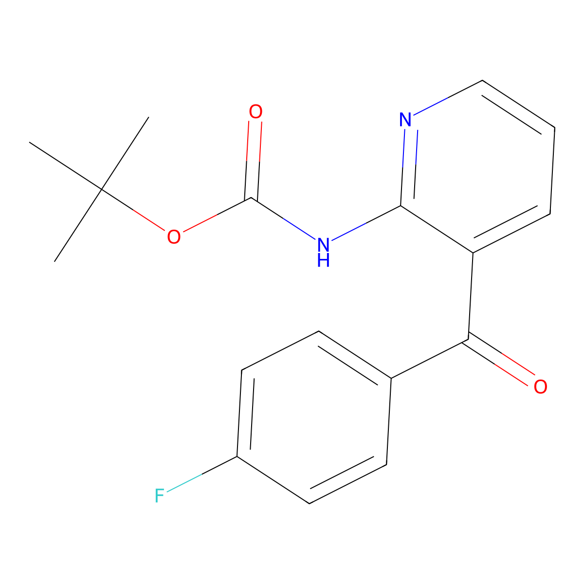 tert-butyl N-[3-(4-fluorobenzoyl)pyridin-2-yl]carbamate molecular structure, CAS 2383704-30-9