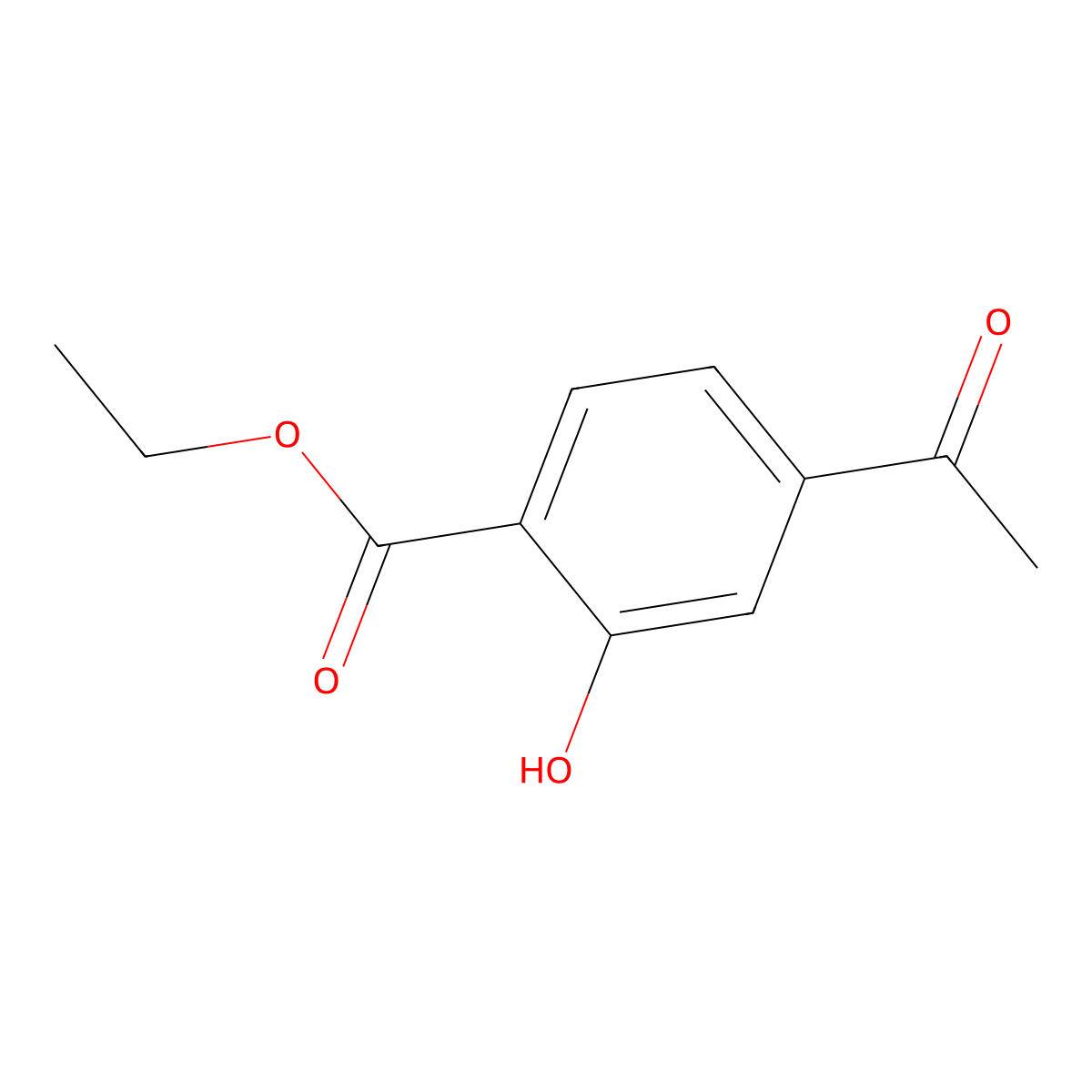 Ethyl 4-acetyl-2-hydroxybenzoate molecular structure, CAS 2383708-57-2