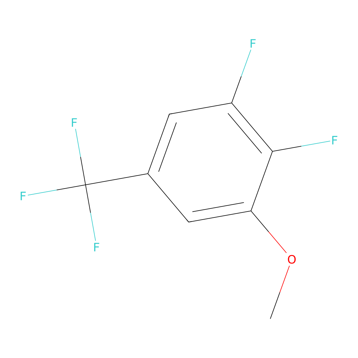 1,2-Difluoro-3-methoxy-5-(trifluoromethyl)benzene molecular structure, CAS 2383732-57-6