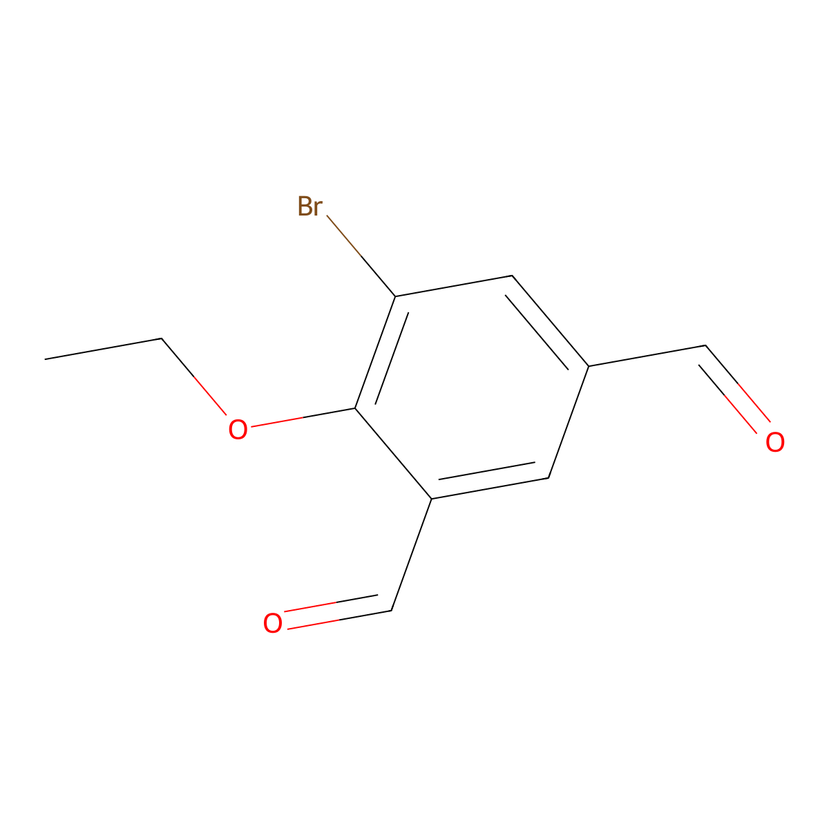 5-Bromo-4-ethoxyisophthalaldehyde molecular structure, CAS 2383736-71-6