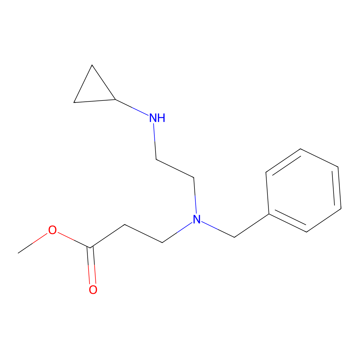 Methyl 3-{benzyl[2-(cyclopropylamino)ethyl]amino}propanoate molecular structure, CAS 2383745-77-3