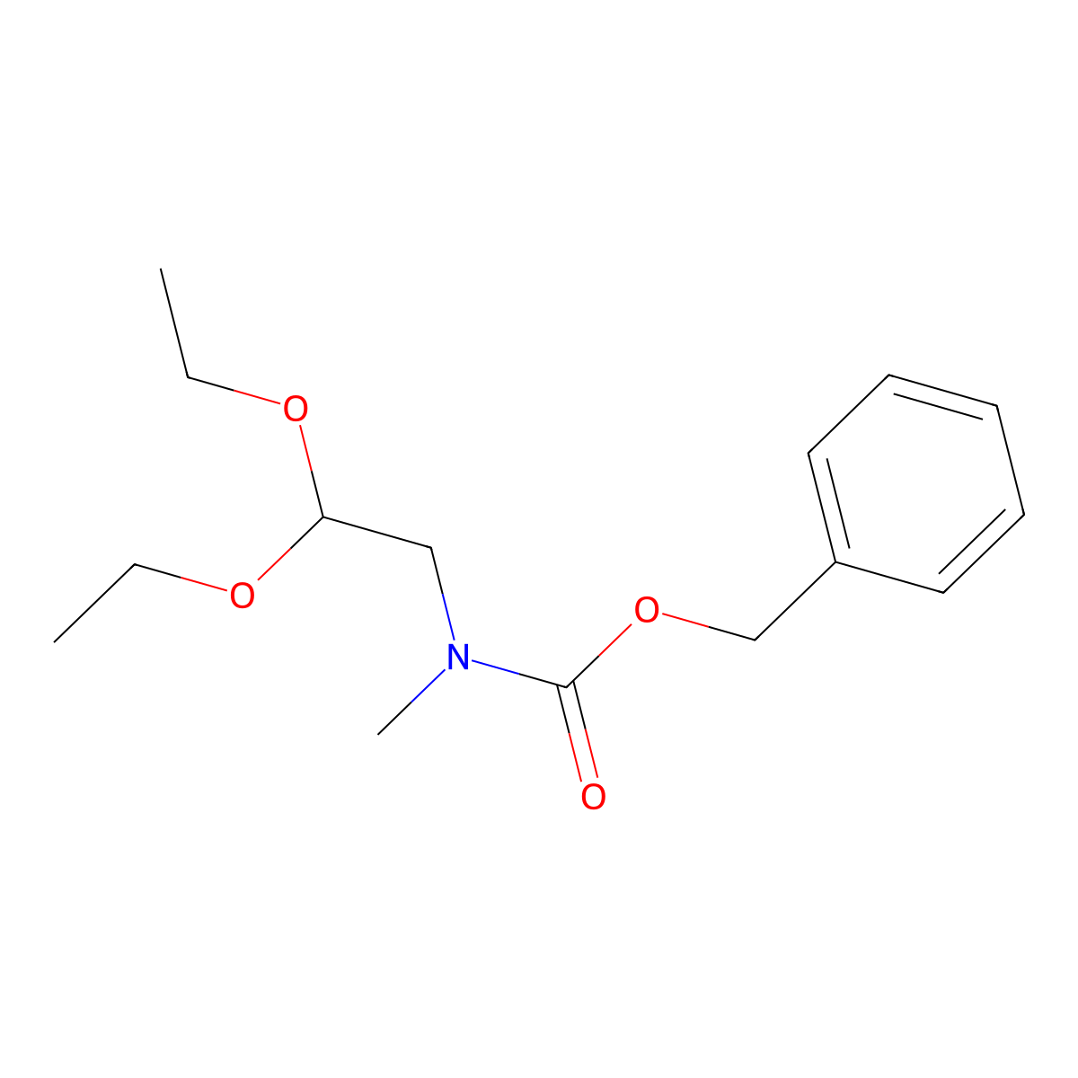 Benzyl N-(2,2-diethoxyethyl)-N-methylcarbamate molecular structure, CAS 2383774-19-2