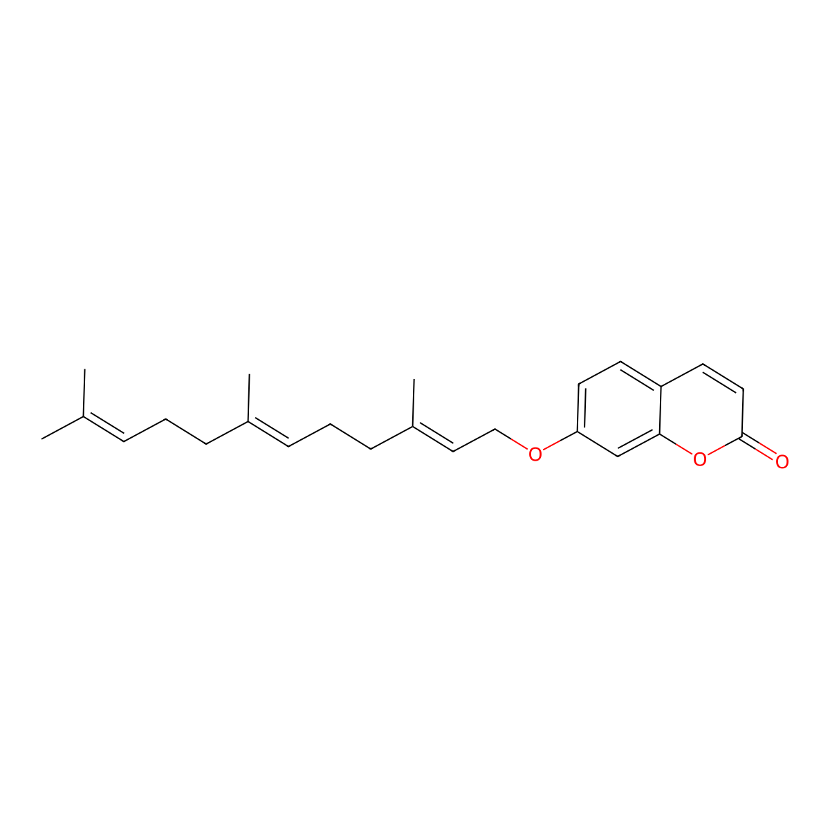 Umbelliprenin molecular structure, CAS 23838-17-7