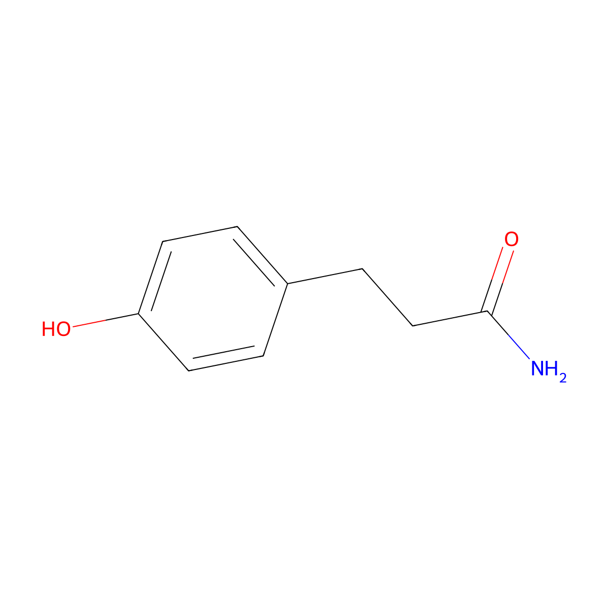 Phloretamide molecular structure, CAS 23838-70-2