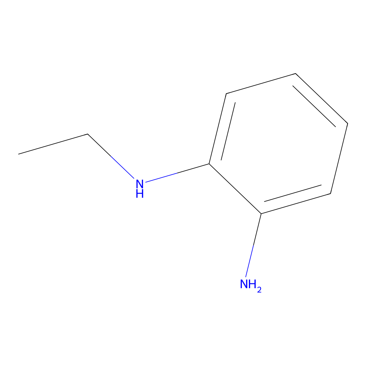 1,2-Benzenediamine, N1-ethyl- molecular structure, CAS 23838-73-5