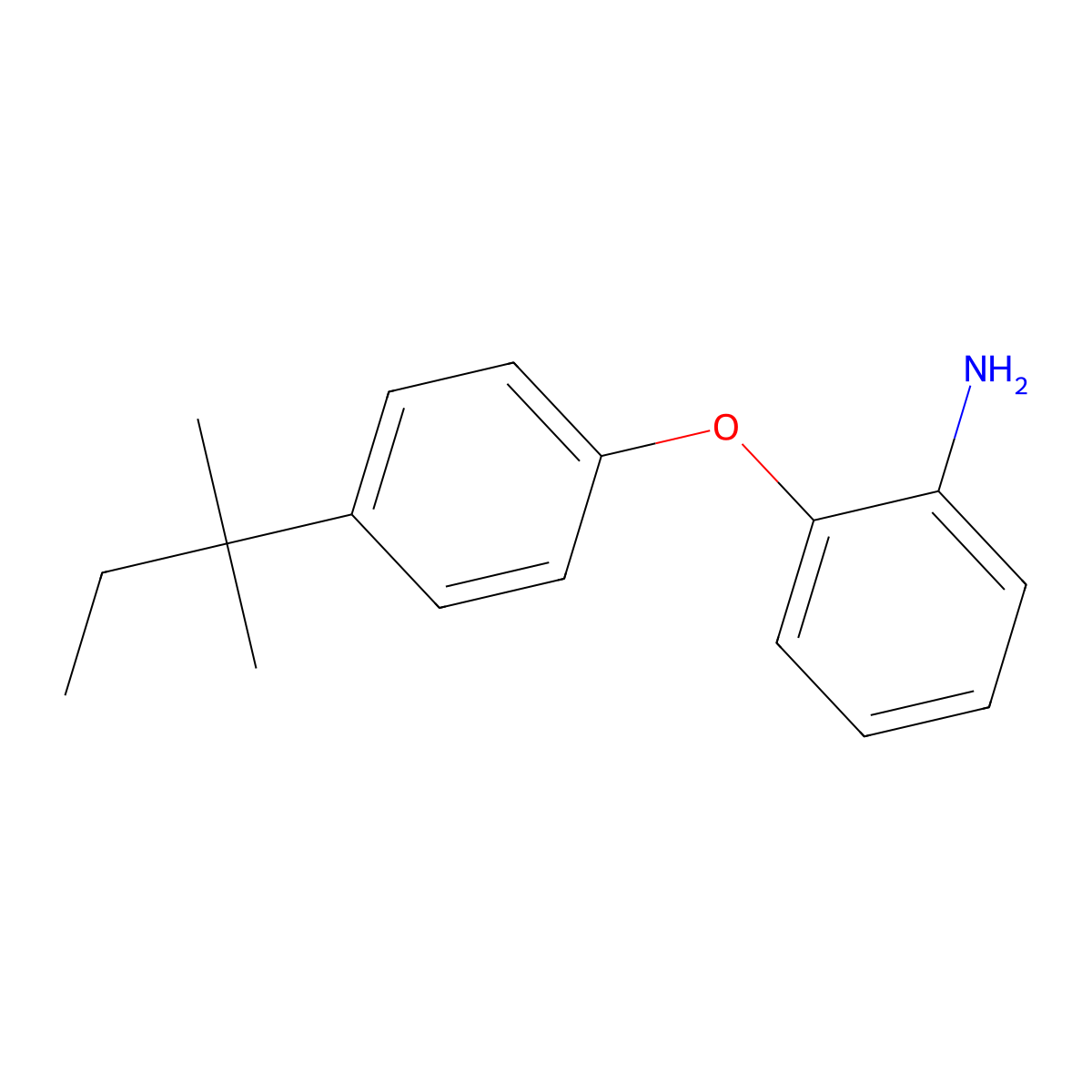 2-[4-(Tert-pentyl)phenoxy]phenylamine molecular structure, CAS 23838-75-7