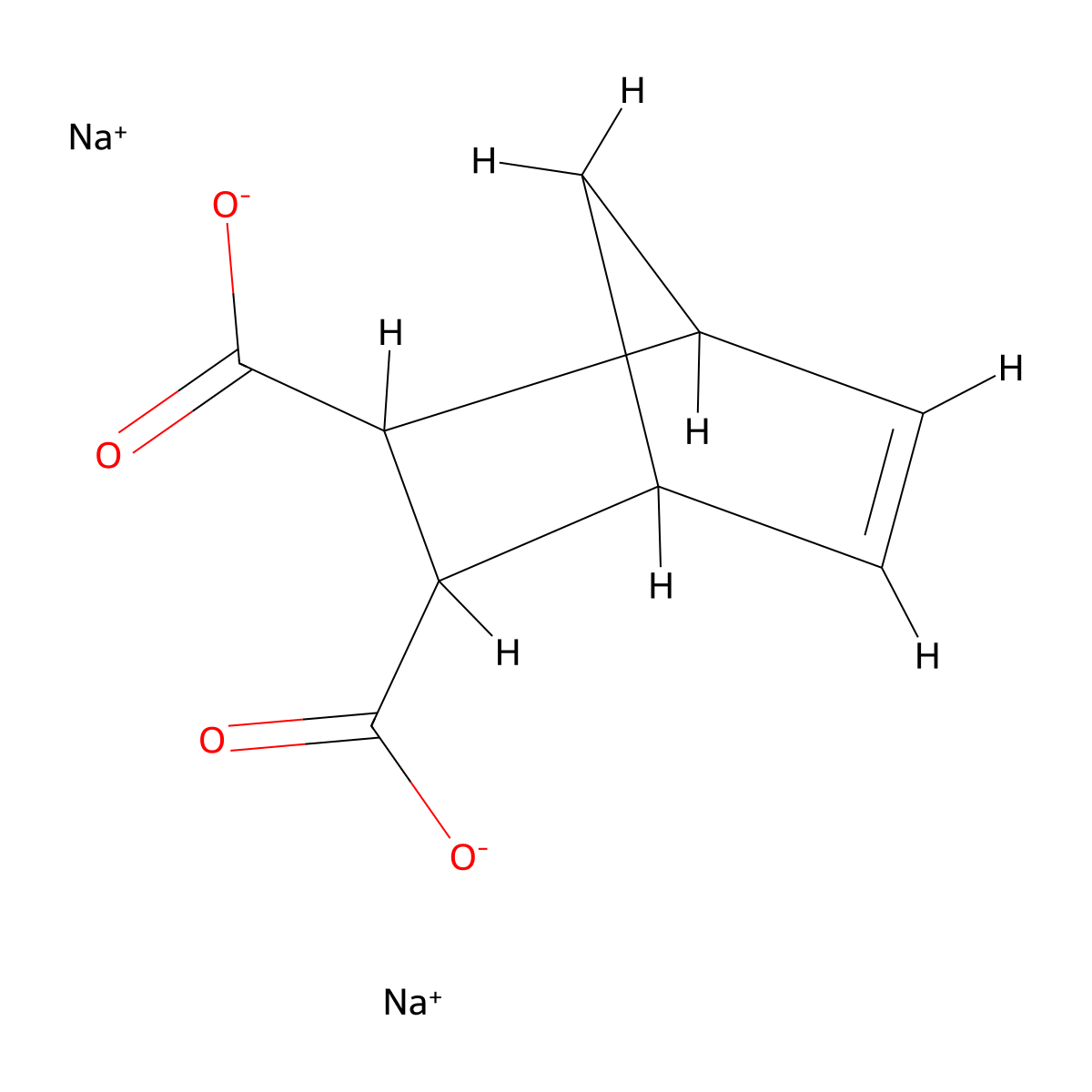 Sodium bicyclo[2.2.1]hept-5-ene-2,3-dicarboxylate molecular structure, CAS 23838-82-6