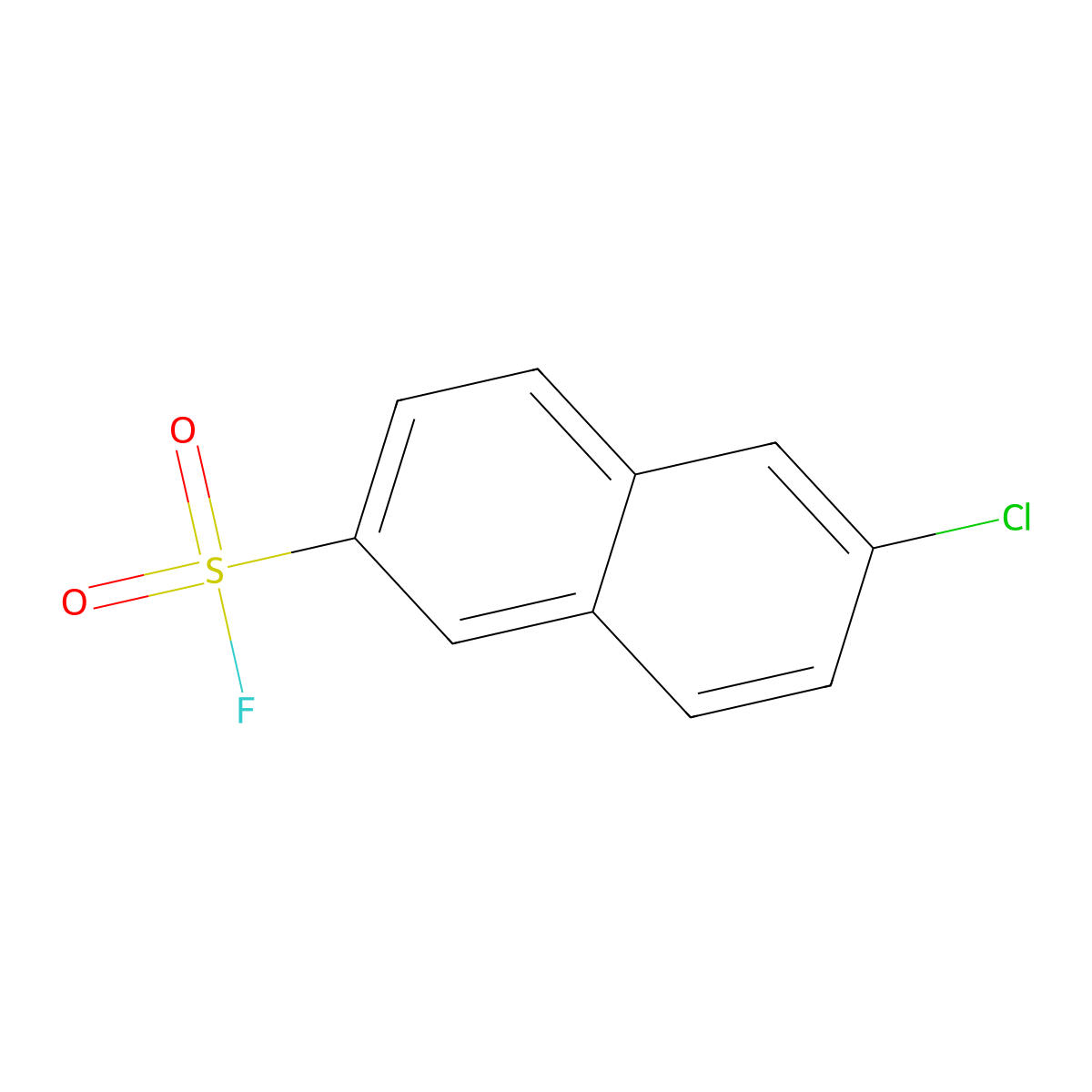 6-Chloronaphthalene-2-sulfonyl fluoride molecular structure, CAS 2383808-45-3
