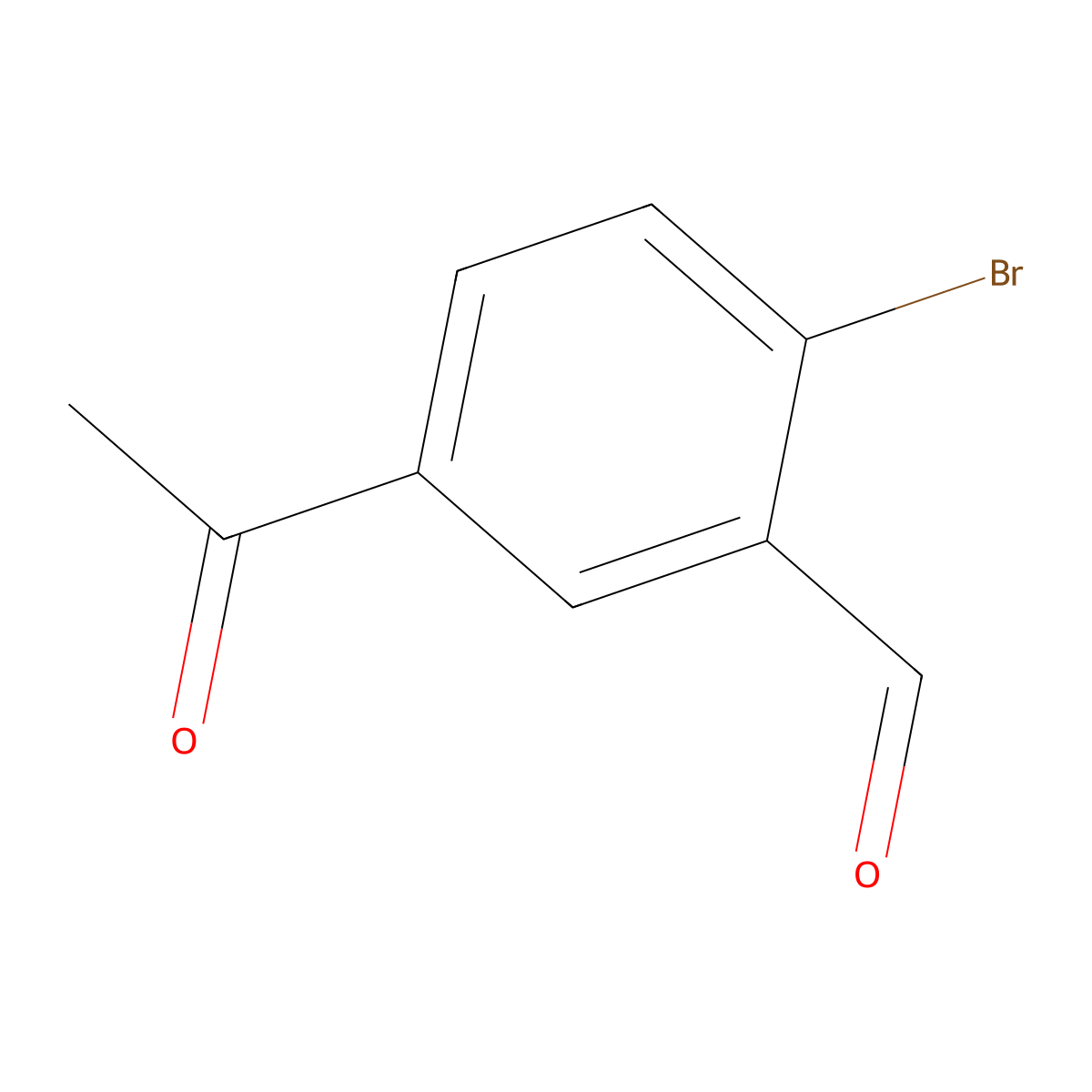 5-Acetyl-2-bromobenzaldehyde molecular structure, CAS 2383820-38-8