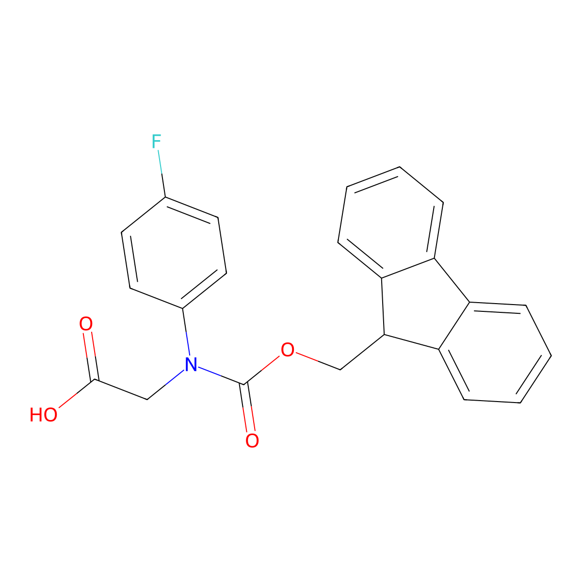 2-({[(9H-fluoren-9-yl)methoxy]carbonyl}(4-fluorophenyl)amino)acetic acid molecular structure, CAS 2383832-23-1