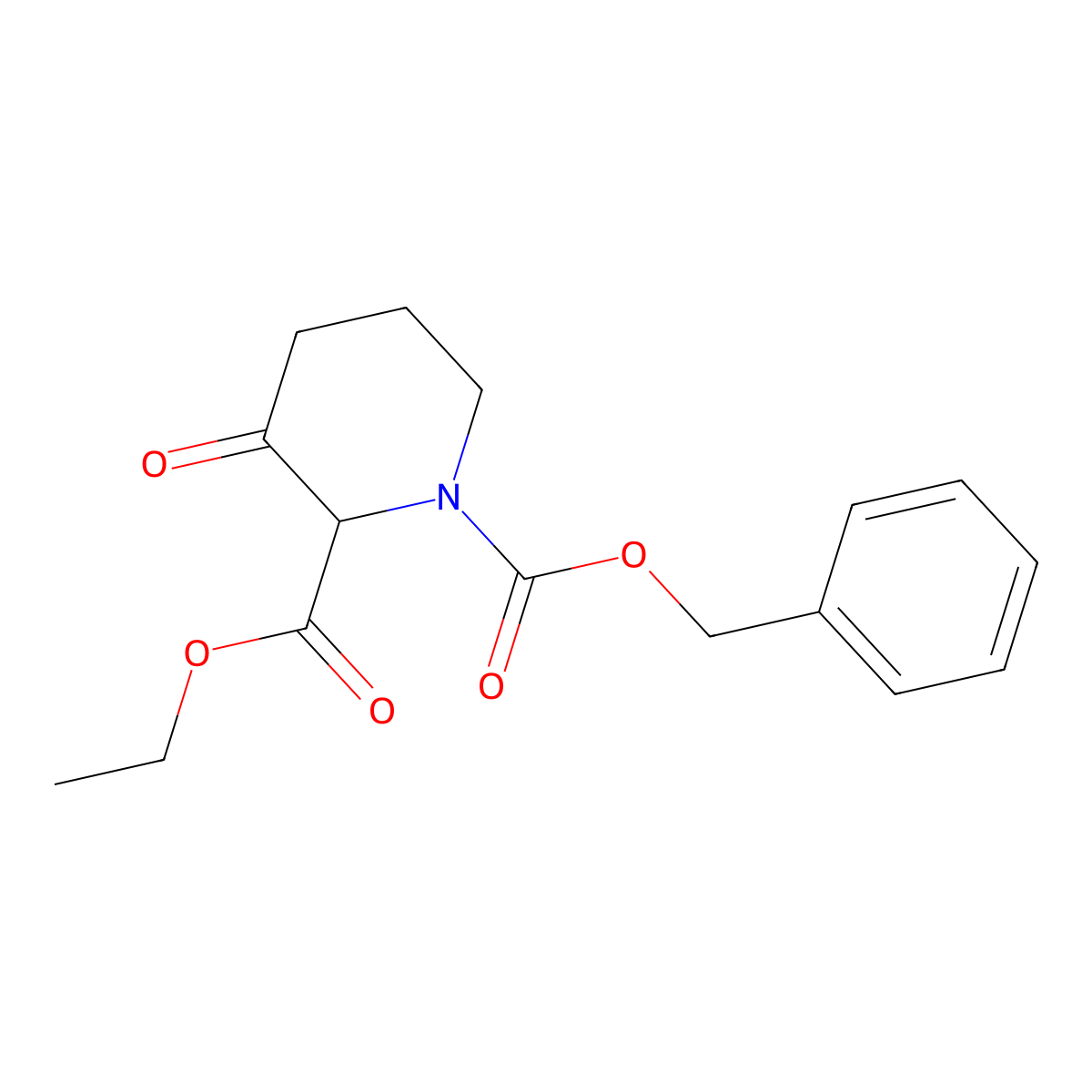 Ethyl 1-Cbz-3-oxopiperidine-2-carboxylate molecular structure, CAS 2383847-22-9
