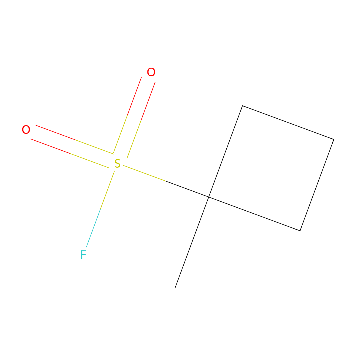 1-Methylcyclobutane-1-sulfonyl fluoride molecular structure, CAS 2383864-68-2