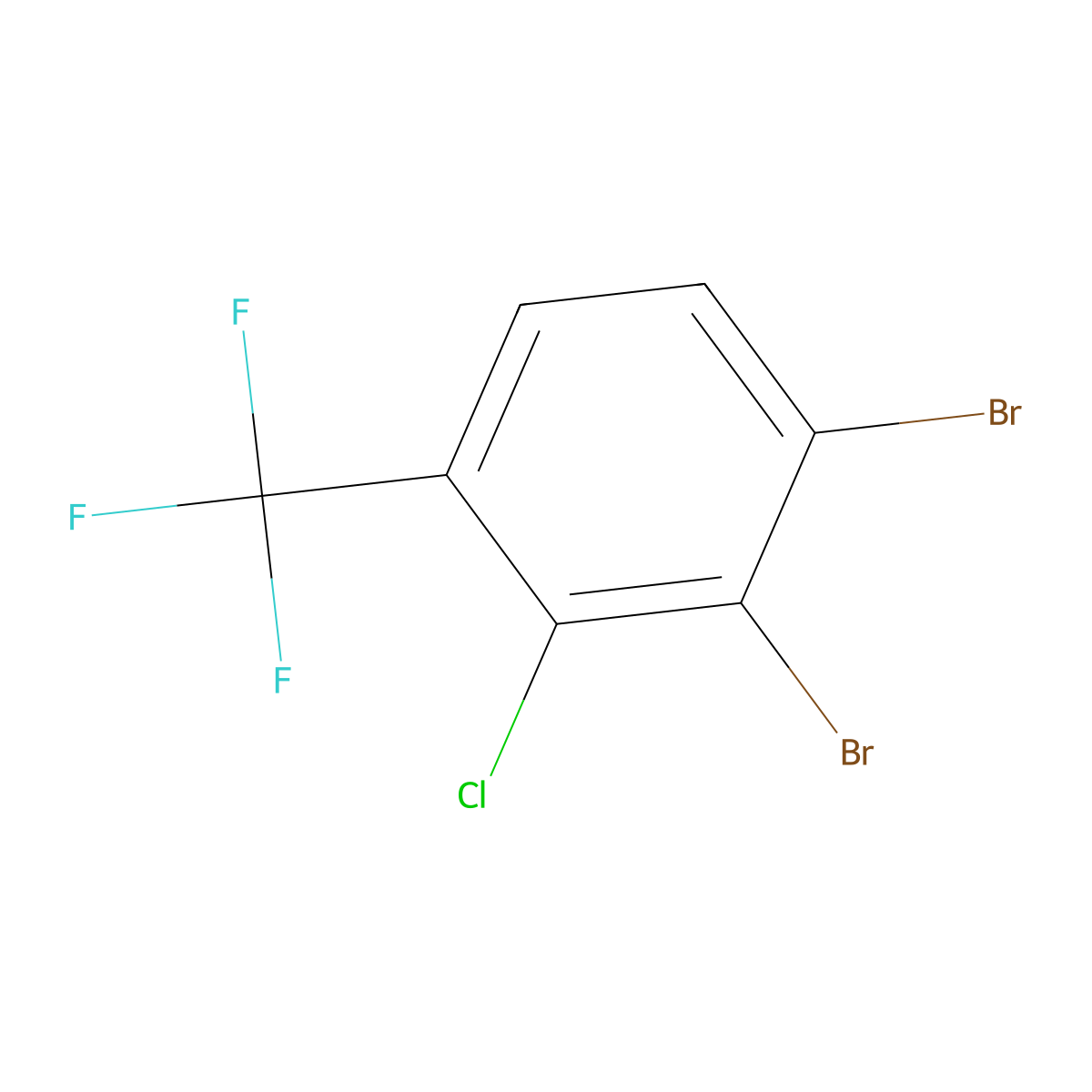 1,2-Dibromo-3-chloro-4-(trifluoromethyl)benzene molecular structure, CAS 2383871-57-4